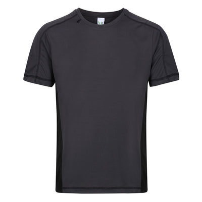Regatta Professional Mens Beijing Lightweight Cool and Dry T-Shirt Iron Black 1#colour_iron-black