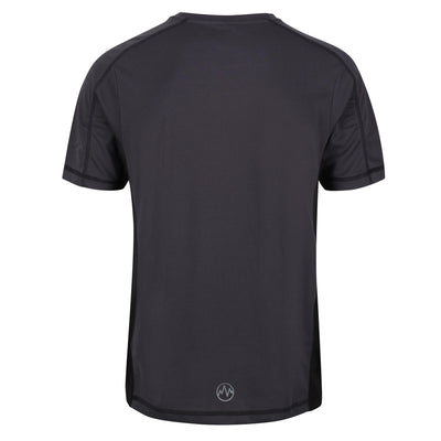Regatta Professional Mens Beijing Lightweight Cool and Dry T-Shirt Iron Black 2#colour_iron-black