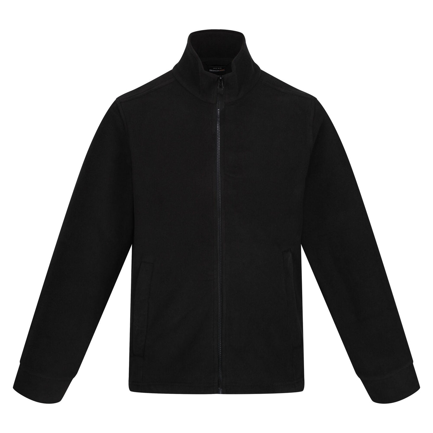 Regatta Professional Mens Classic Full Zip Fleece Black 1#colour_black