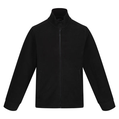 Regatta Professional Mens Classic Full Zip Fleece Black 1#colour_black