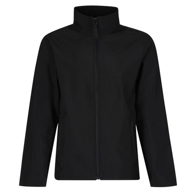 Regatta Professional Mens Classic Printable Lightweight Softshell Jacket Black 1#colour_black