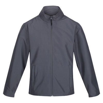 Regatta Professional Mens Classic Printable Lightweight Softshell Jacket Seal Grey 1#colour_seal-grey