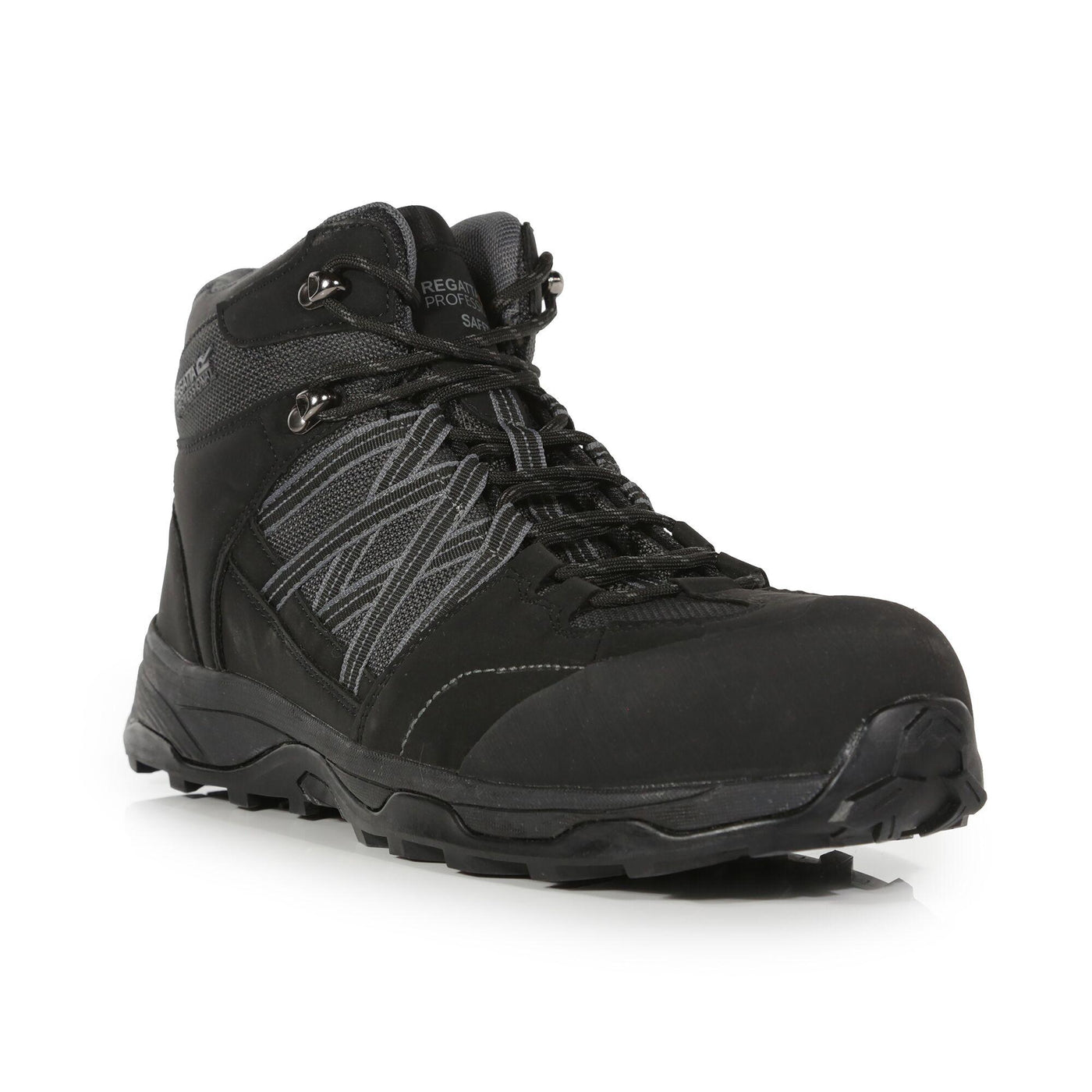 Regatta Professional Mens Claystone Safety Hiker Boots Black Granite 1#colour_black-granite