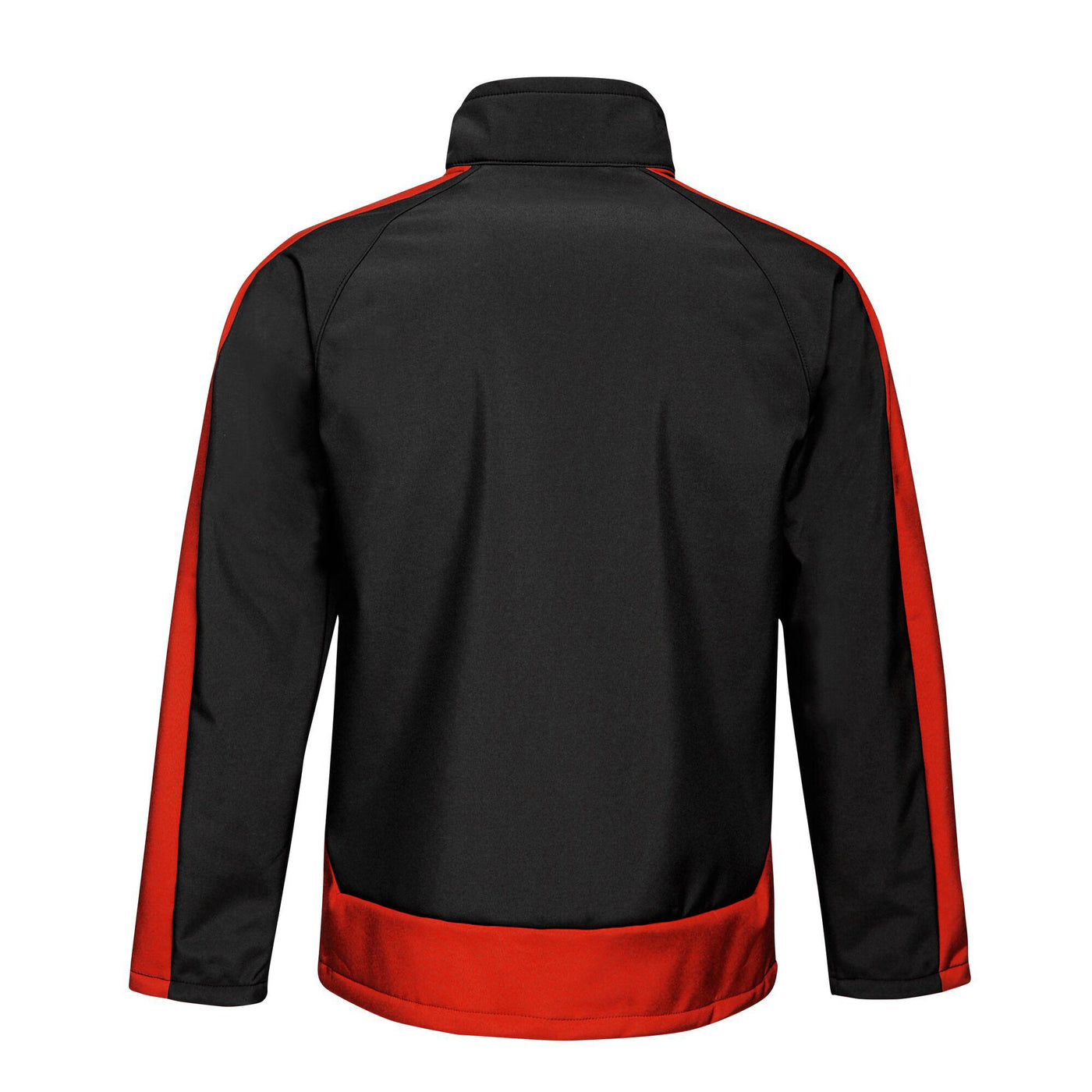 Regatta Professional Mens Contrast 3-Layer Printable Softshell Jacket Black Classic Red 2#colour_black-classic-red