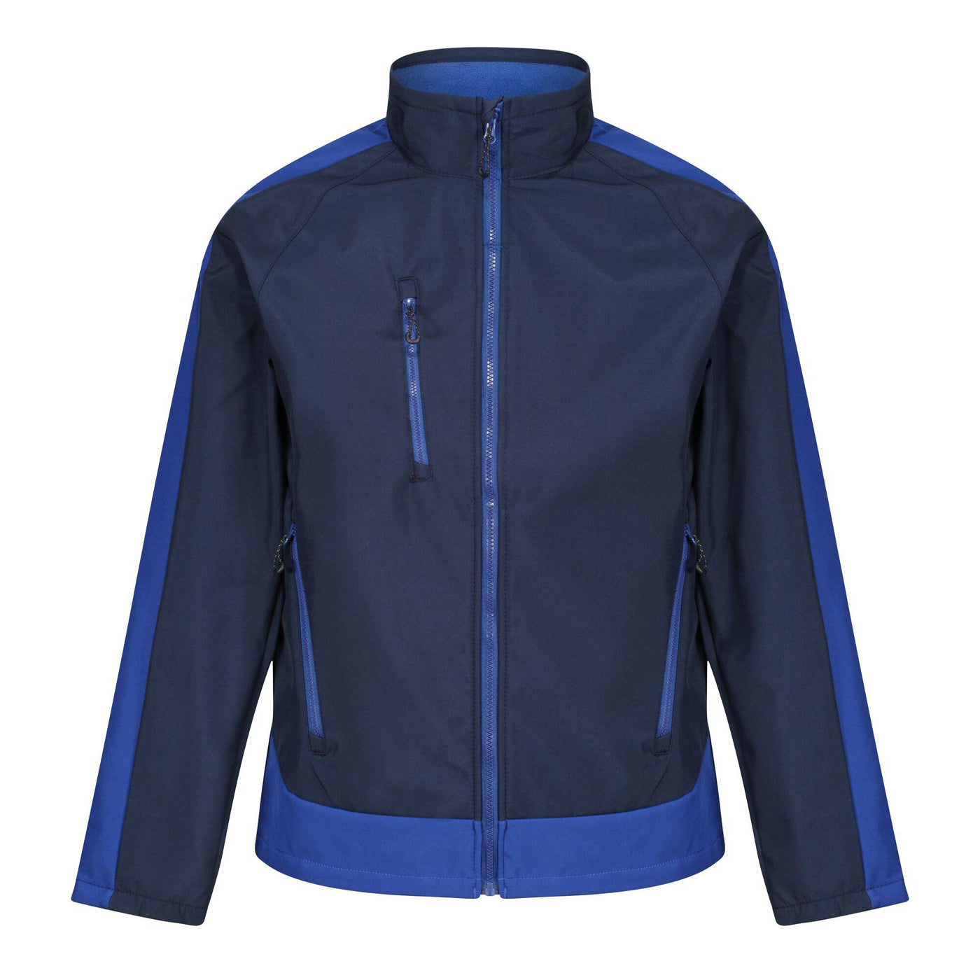 Regatta Professional Mens Contrast 3-Layer Printable Softshell Jacket Navy New Royal Blue 1#colour_navy-new-royal-blue