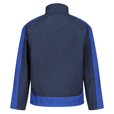 Regatta Professional Mens Contrast 3-Layer Printable Softshell Jacket Navy New Royal Blue 2#colour_navy-new-royal-blue