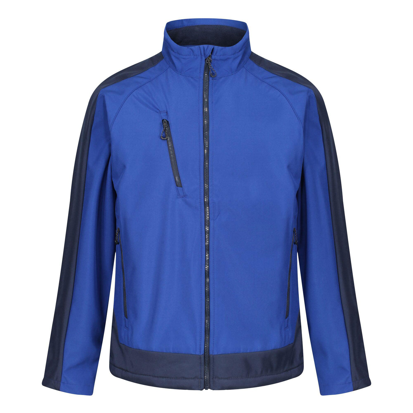 Regatta Professional Mens Contrast 3-Layer Printable Softshell Jacket New Royal Blue Navy 1#colour_new-royal-blue-navy