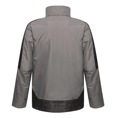 Regatta Professional Mens Contrast 3-in-1 Jacket Seal Grey Black 2#colour_seal-grey-black