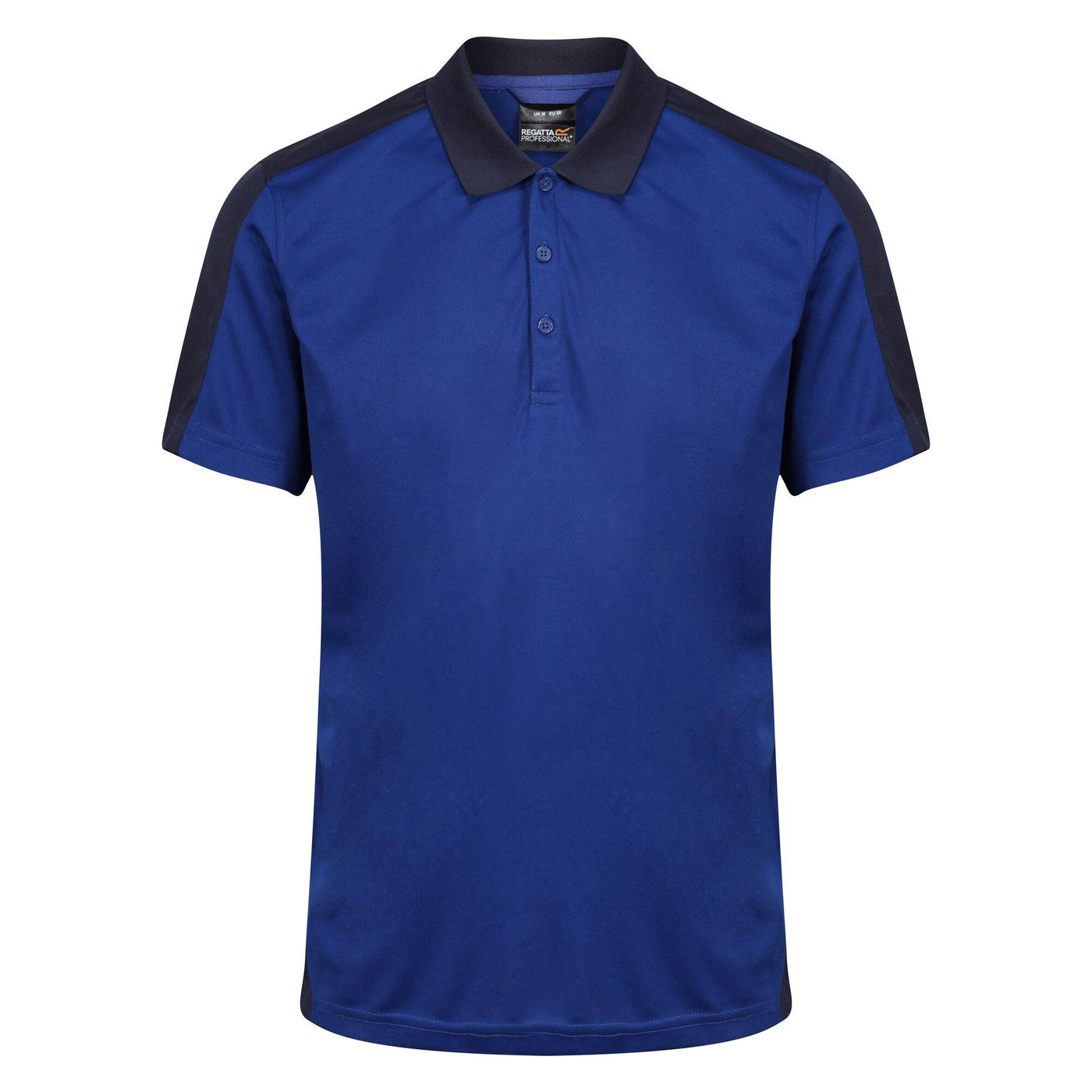 Regatta Professional Mens Contrast Coolweave Quick Wicking Polo Shirt New Royal Blue Navy 1#colour_new-royal-blue-navy