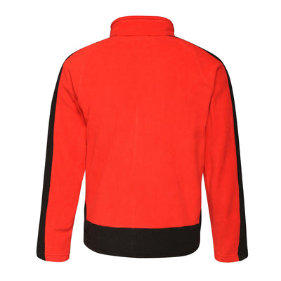 Regatta Professional Mens Contrast Heavyweight Full Zip Fleece Classic Red Black 2#colour_classic-red-black