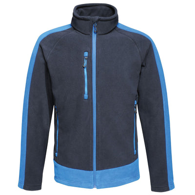 Regatta Professional Mens Contrast Heavyweight Full Zip Fleece Navy Oxford Blue 1#colour_navy-oxford-blue
