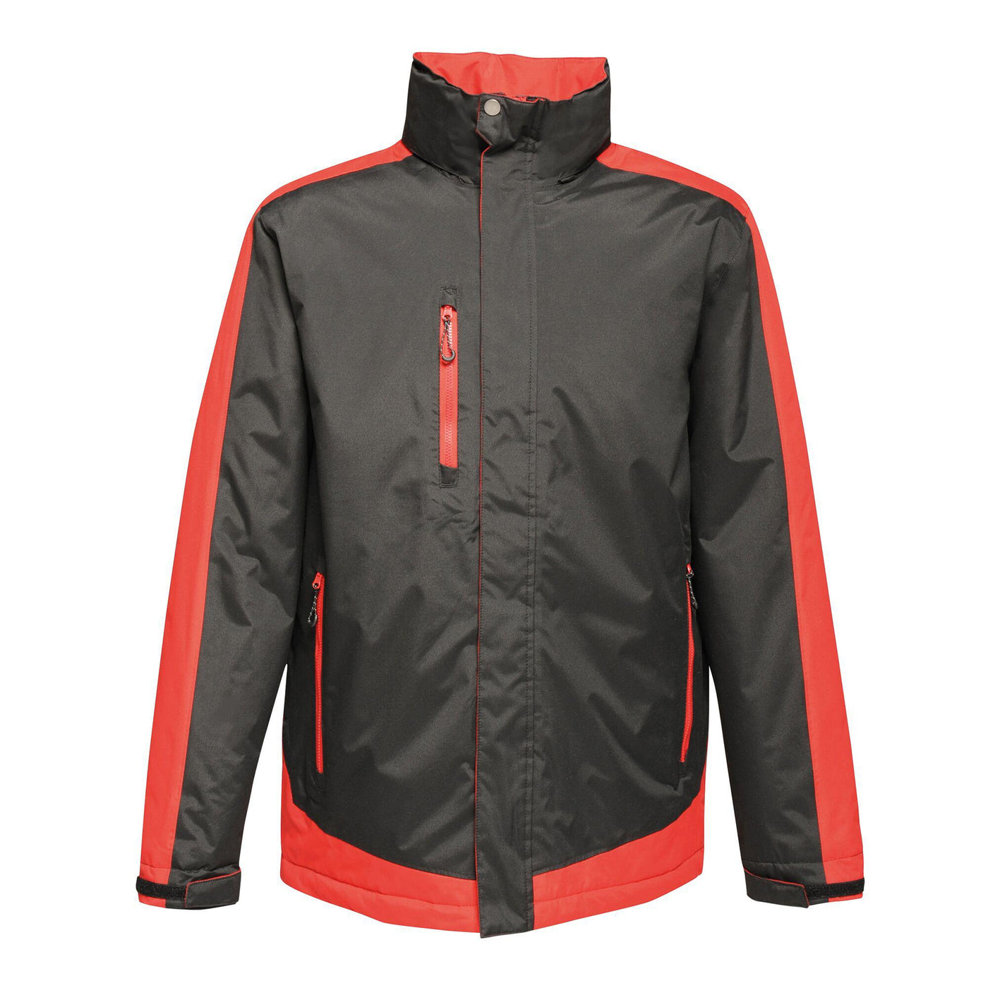 Regatta Professional Mens Contrast Waterproof Insulated Breathable Jacket Black Classic Red 1#colour_black-classic-red