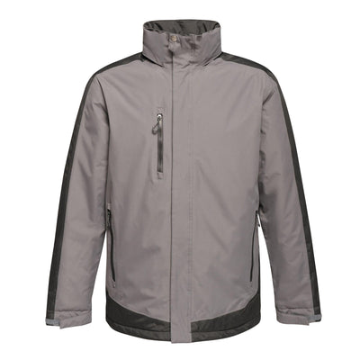Regatta Professional Mens Contrast Waterproof Insulated Breathable Jacket Seal Grey Black 1#colour_seal-grey-black