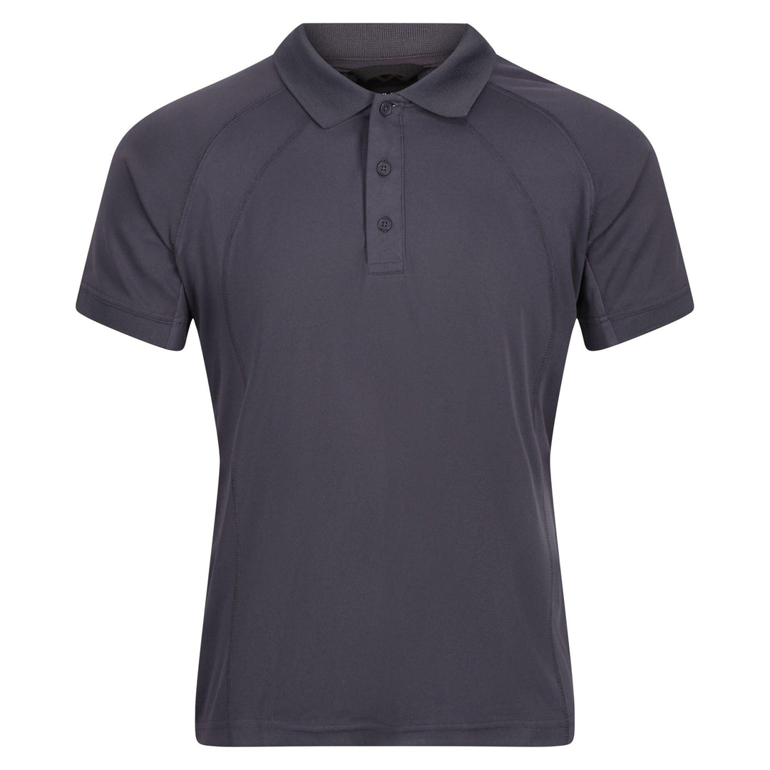 Regatta Professional Mens Coolweave Wicking Polo Shirt Iron 1#colour_iron