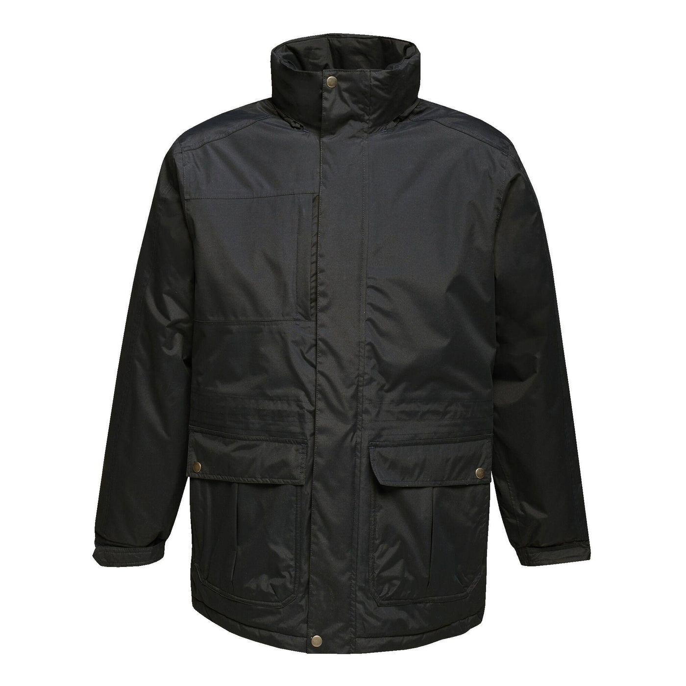 Regatta Professional Mens Darby III Waterproof Insulated Parka Jacket Black 1#colour_black