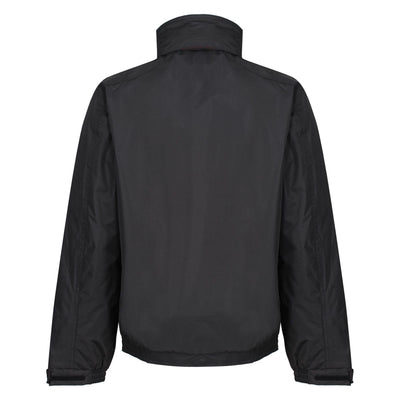 Regatta Professional Mens Dover Fleece Lined Waterproof Insulated Bomber Jacket Black Classic Red 2#colour_black-classic-red