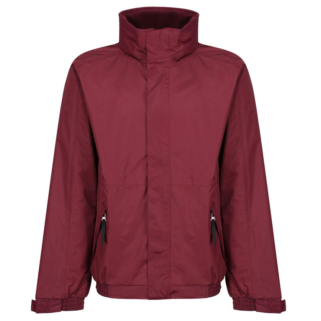 Regatta Professional Mens Dover Fleece Lined Waterproof Insulated Bomber Jacket Burgundy 1#colour_burgundy