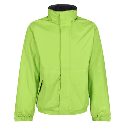 Regatta Professional Mens Dover Fleece Lined Waterproof Insulated Bomber Jacket Key Lime Seal Grey 1#colour_key-lime-seal-grey