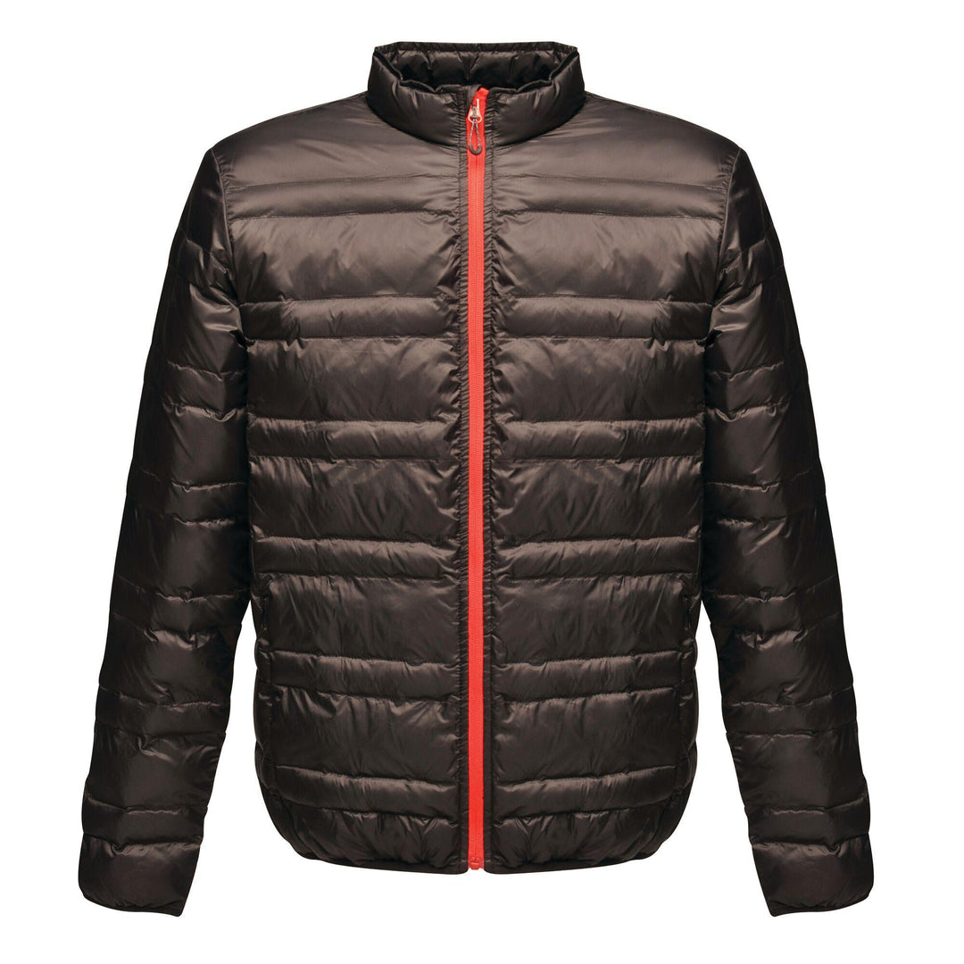 Regatta Professional Mens Firedown Down Touch Insulated Jacket Black Red 1#colour_black-red