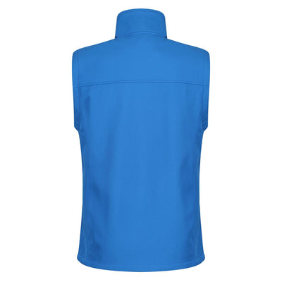 Regatta Professional Mens Flux Softshell Body Warmer Oxford Blue 2#colour_oxford-blue