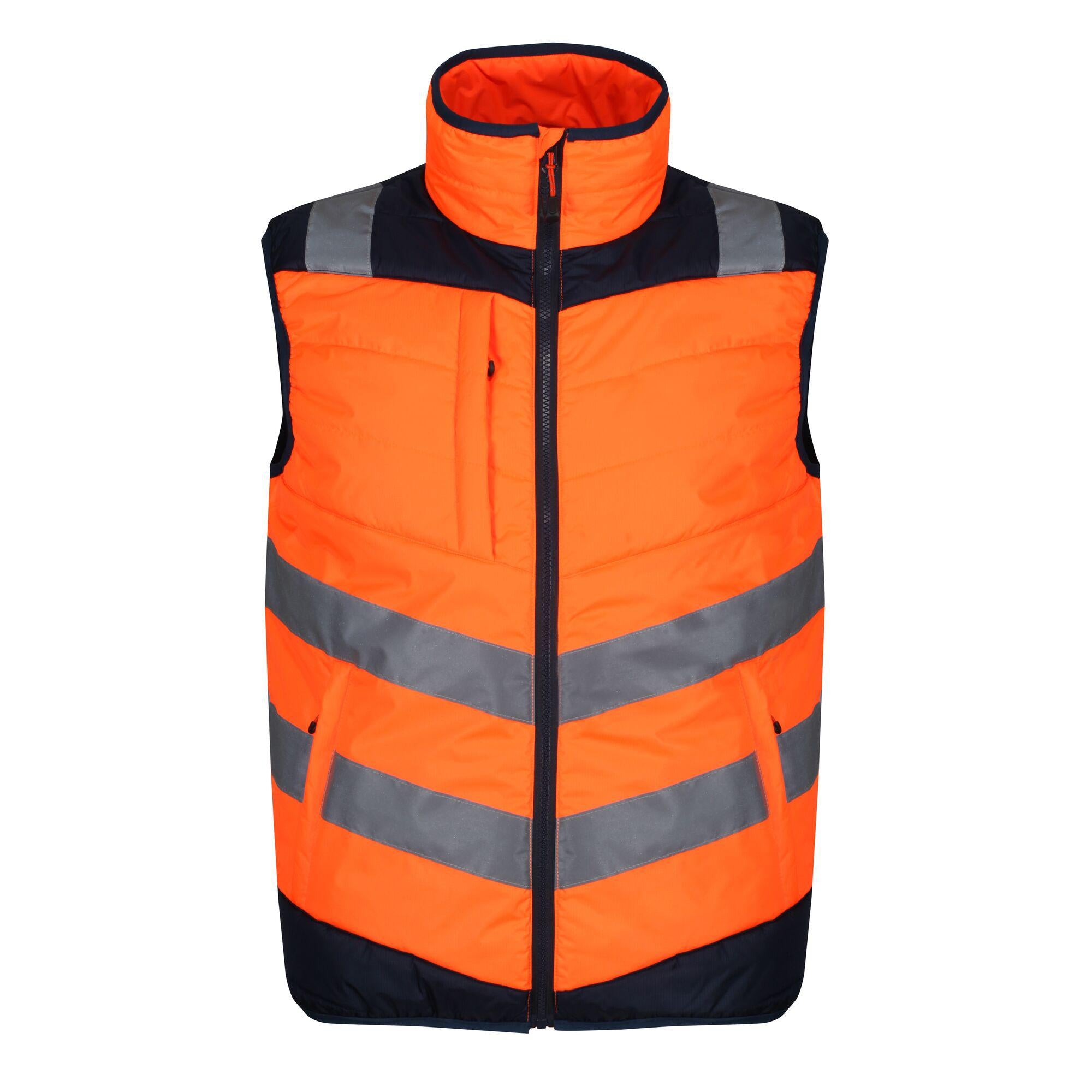 Regatta Professional Mens Hi Vis Baffle Bodywarmer