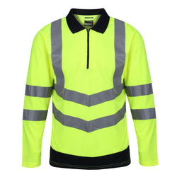 Regatta Professional Mens Waterproof Hi Vis Bomber Jacket Yellow/Navy S