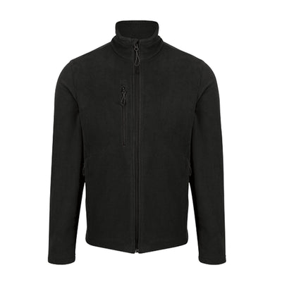 Regatta Professional Mens Honestly Made Recycled Fleece Jacket Black 1#colour_black