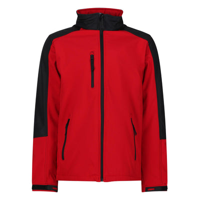Regatta Professional Mens Hydroforce 3-Layer Membrane Hooded Softshell Jacket Classic Red Black 1#colour_classic-red-black