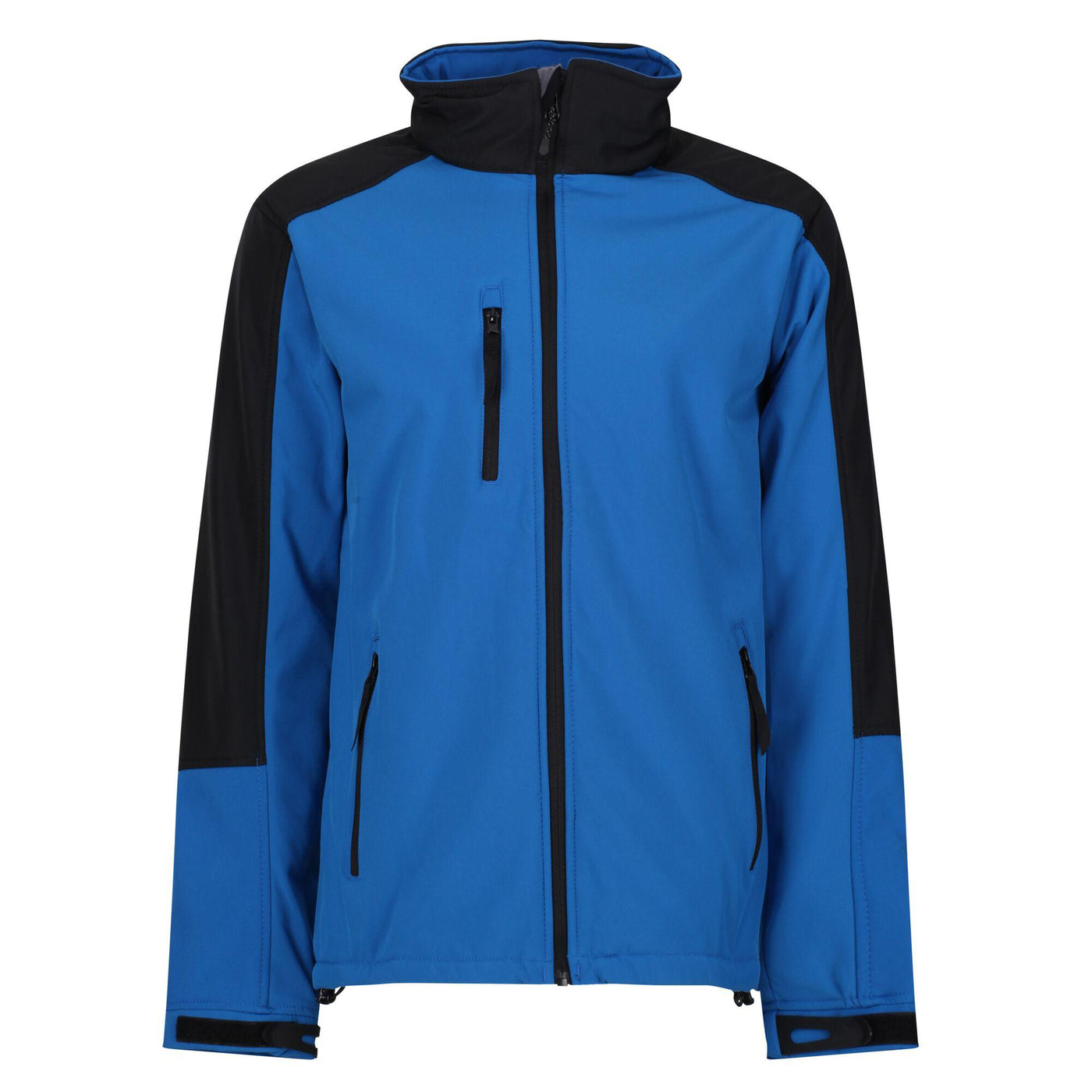Regatta Professional Mens Hydroforce 3-Layer Membrane Hooded Softshell Jacket Oxford Blue Black 1#colour_oxford-blue-black