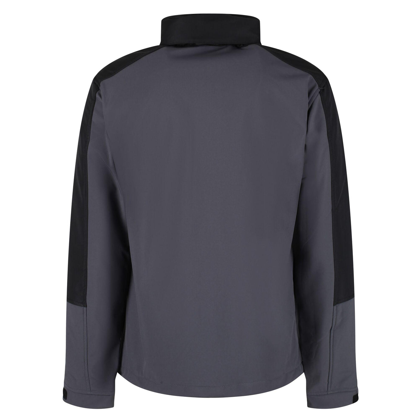 Regatta Professional Mens Hydroforce 3-Layer Membrane Hooded Softshell Jacket Seal Grey Black 2#colour_seal-grey-black