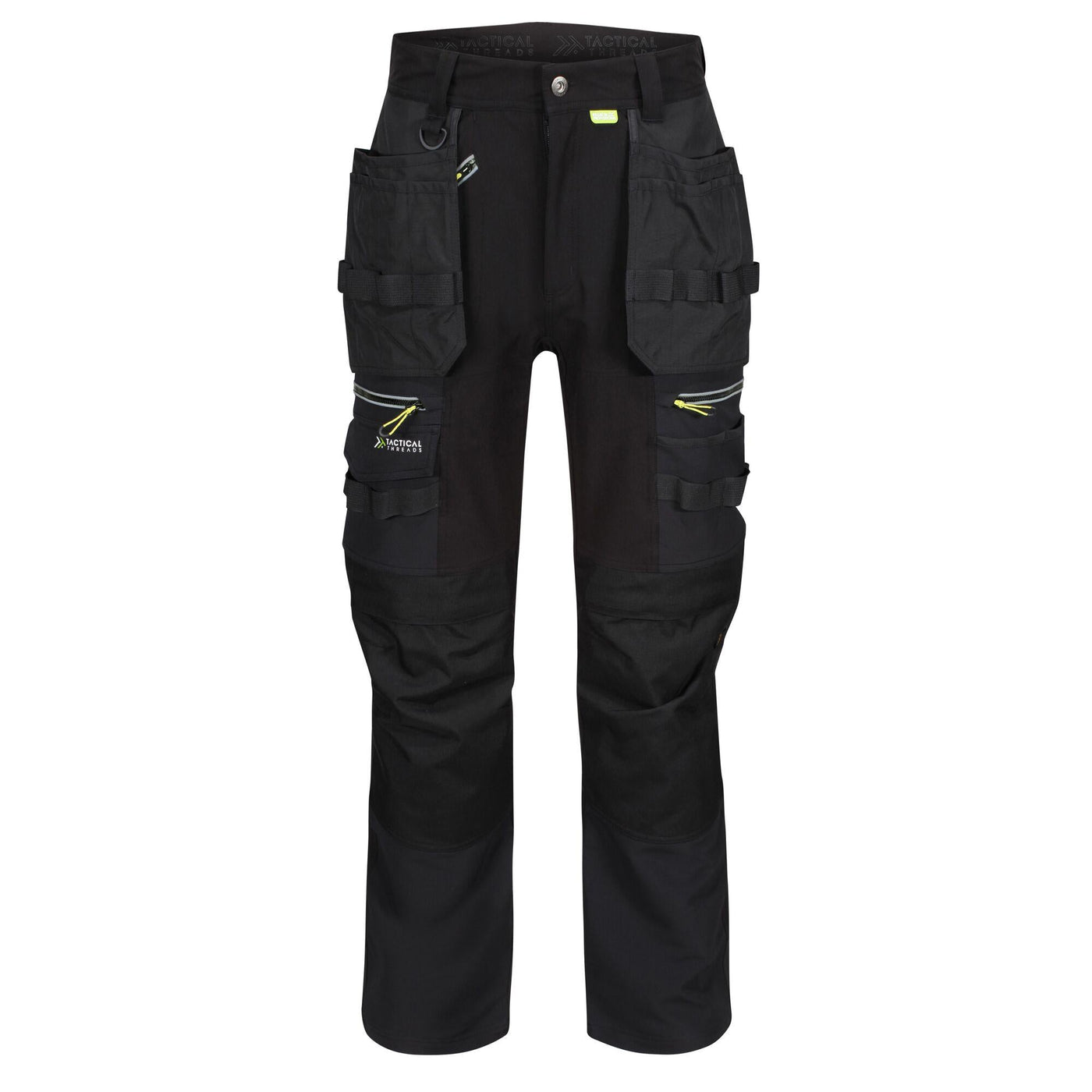 Regatta Professional Mens Infiltrate Softshell Stretch Trousers Black 1#colour_black