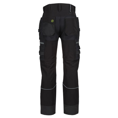 Regatta Professional Mens Infiltrate Softshell Stretch Trousers Black 2#colour_black