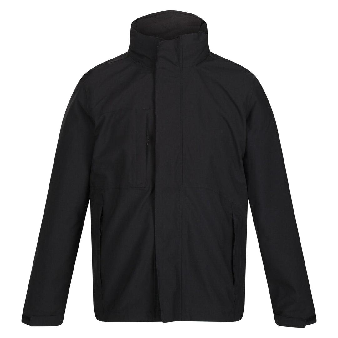 Regatta Professional Mens Kingsley Waterproof Stretch 3-in-1 Jacket Black 1#colour_black