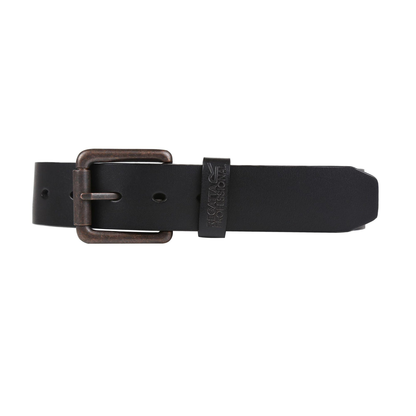 Regatta Professional Mens Leather Belt Black 1#colour_black