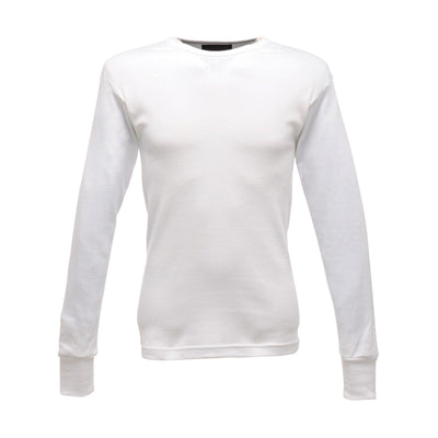Regatta Professional Mens Long Sleeve Thermal Vest White 1#colour_white