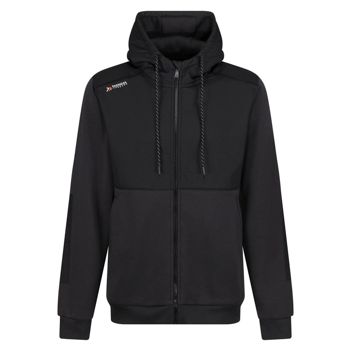 Regatta Professional Mens Major Full Zip Hoodie Ash Black 1#colour_ash-black