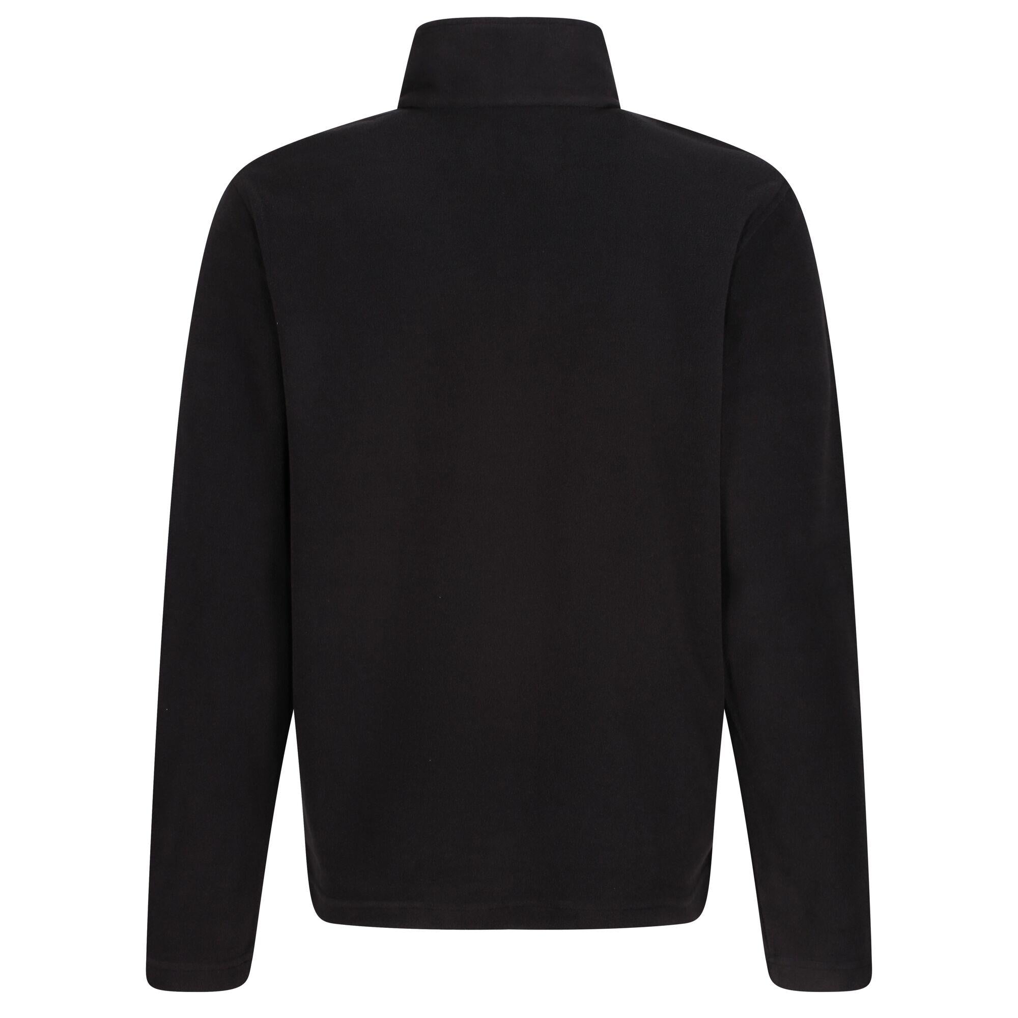 Regatta Professional Mens Micro Zip Neck Fleece Black 2#colour_black