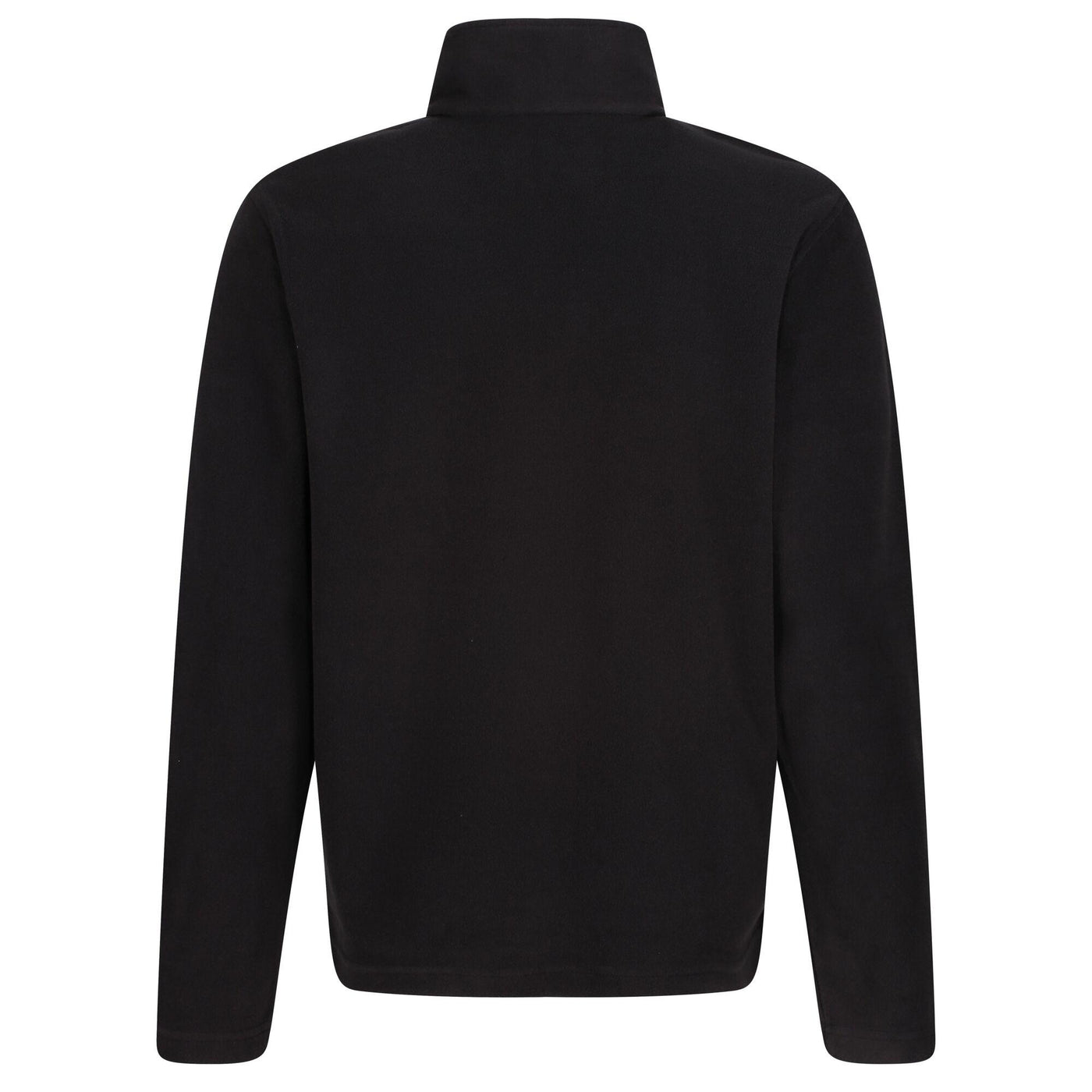 Regatta Professional Mens Micro Zip Neck Fleece Black 2#colour_black