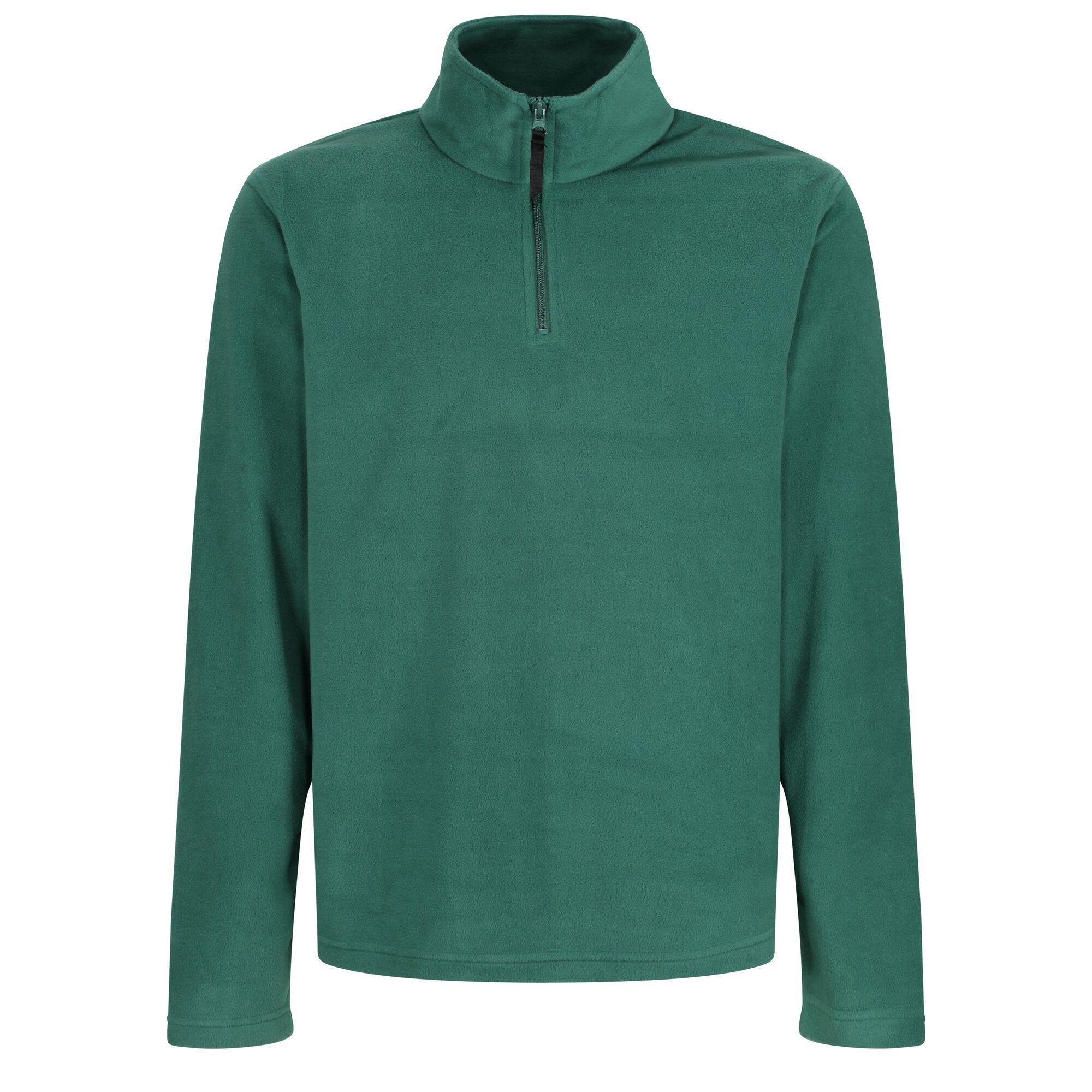 Regatta Professional Mens Micro Zip Neck Fleece Bottle Green 1#colour_bottle-green