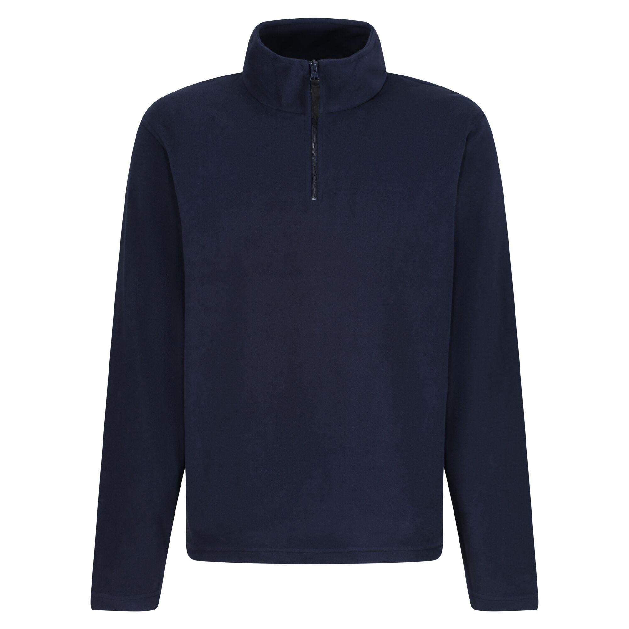 Regatta Professional Mens Micro Zip Neck Fleece Dark Navy 1#colour_dark-navy