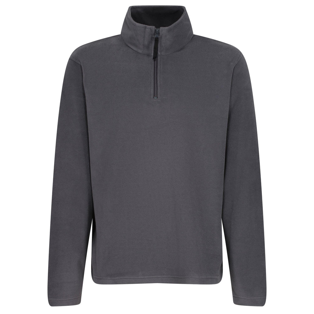 Regatta Professional Mens Micro Zip Neck Fleece Seal Grey 1#colour_seal-grey