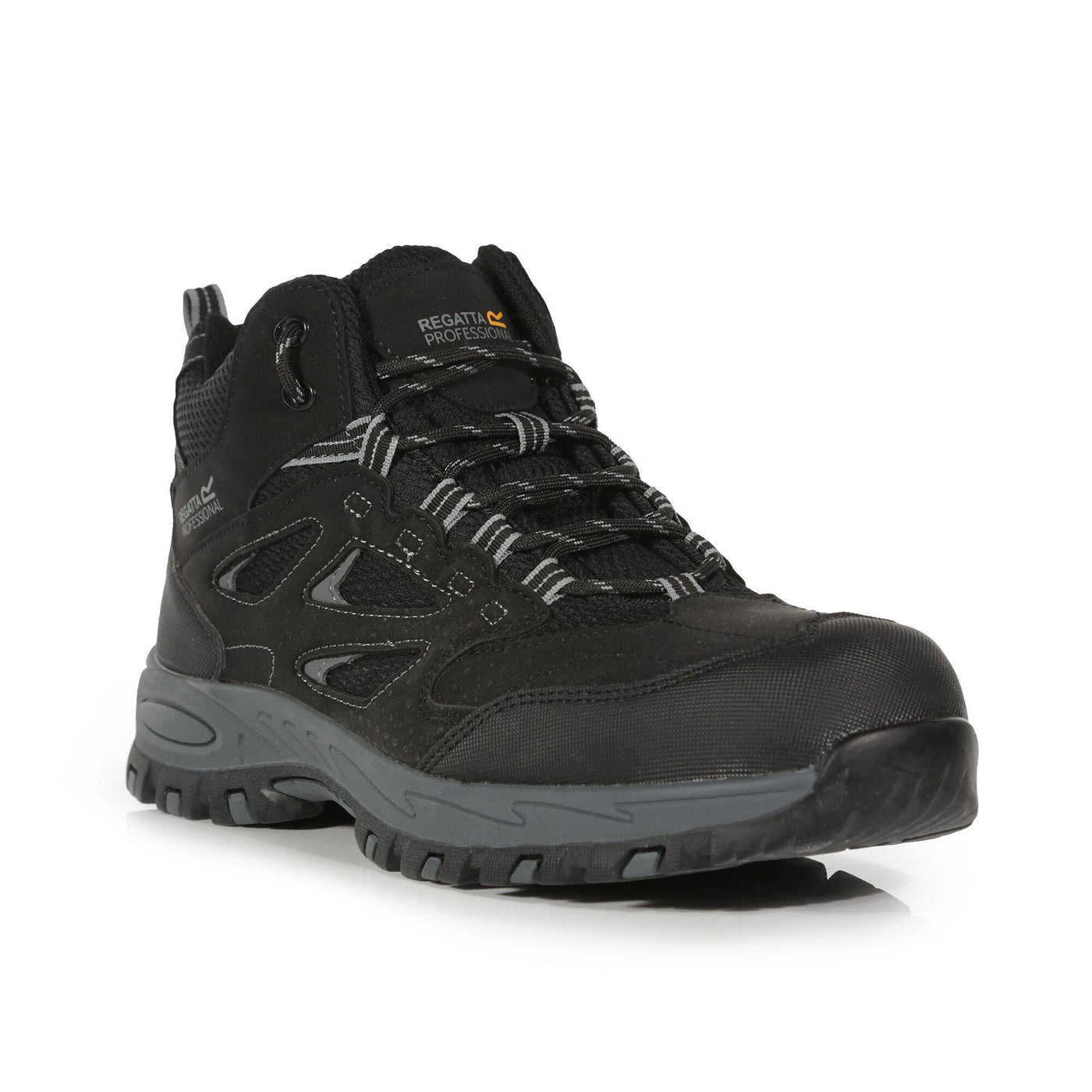 Regatta Professional Mens Mudstone Safety Hiker Boots Black Granite 1#colour_black-granite