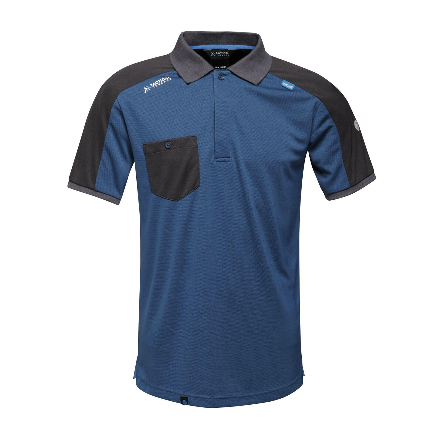 Regatta Professional Mens Offensive Moisture Wicking Polo Shirt Blue Wing 1#colour_blue-wing