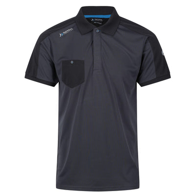 Regatta Professional Mens Offensive Moisture Wicking Polo Shirt Seal Grey 1#colour_seal-grey
