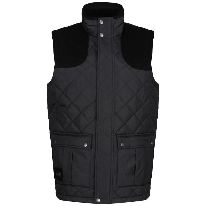 Regatta Professional Mens Padbury Insulated Bodywarmer Black 1#colour_black