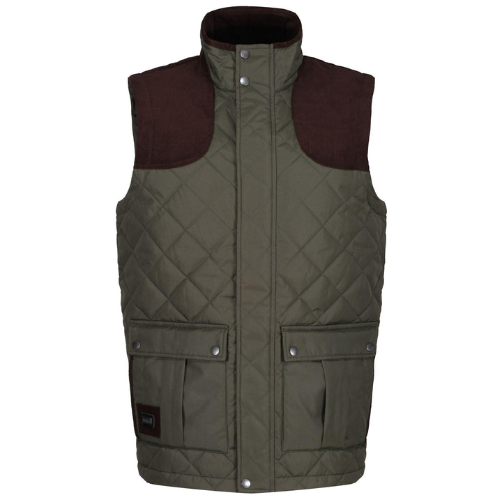 Regatta Professional Mens Padbury Insulated Bodywarmer Dark Khaki 1#colour_dark-khaki