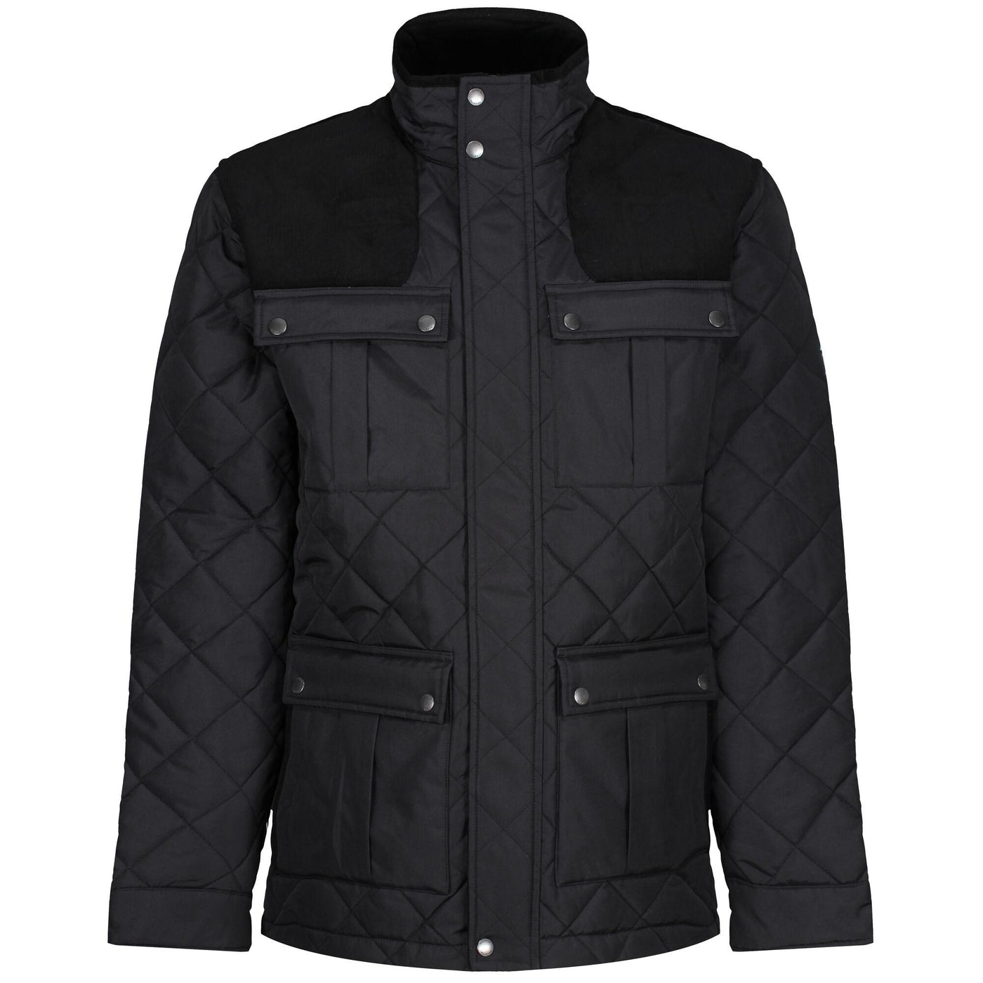 Regatta Professional Mens Padbury Quilted Jacket Black 1#colour_black