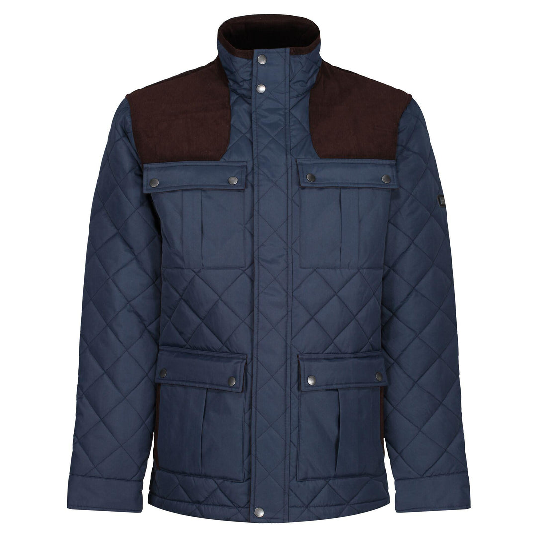 Regatta Professional Mens Padbury Quilted Jacket Navy 1#colour_navy