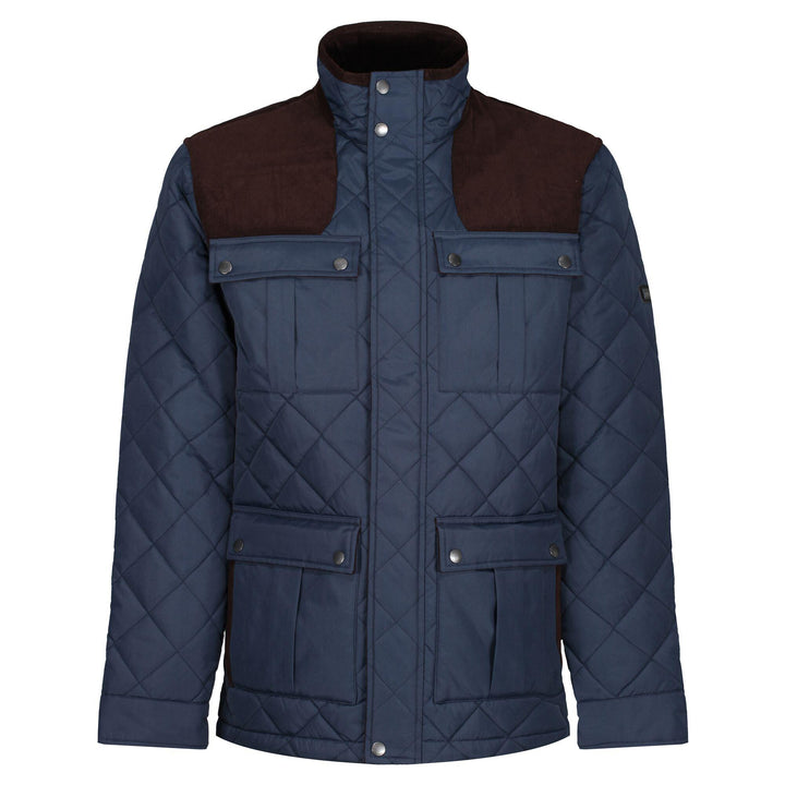 Regatta Professional Mens Padbury Quilted Jacket Navy 1#colour_navy