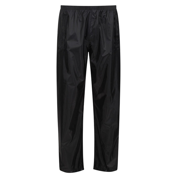 Regatta Professional Mens Pro Stormbreak Over-Trousers Black 1#colour_black